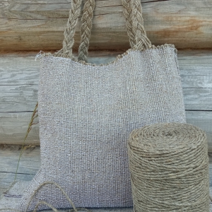 Eco friendly handwoven handbags from 100% natural linen.